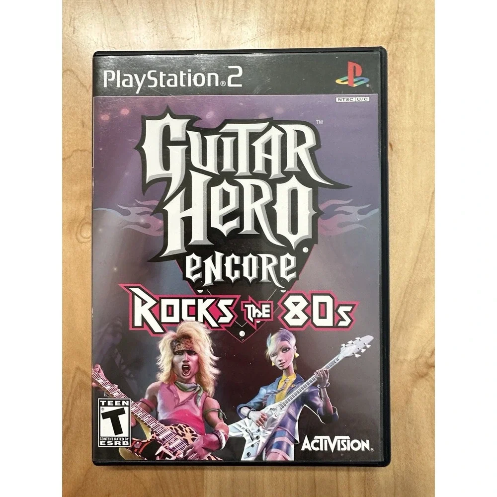 Guitar Hero Encore Rocks the 80s Sony PlayStation 2 PS2 Activision 047875950719